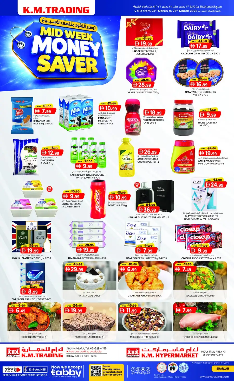 K.M. Trading Sharjah Mid-Week Money Saver Deals | March 23-25, 2026 page 1