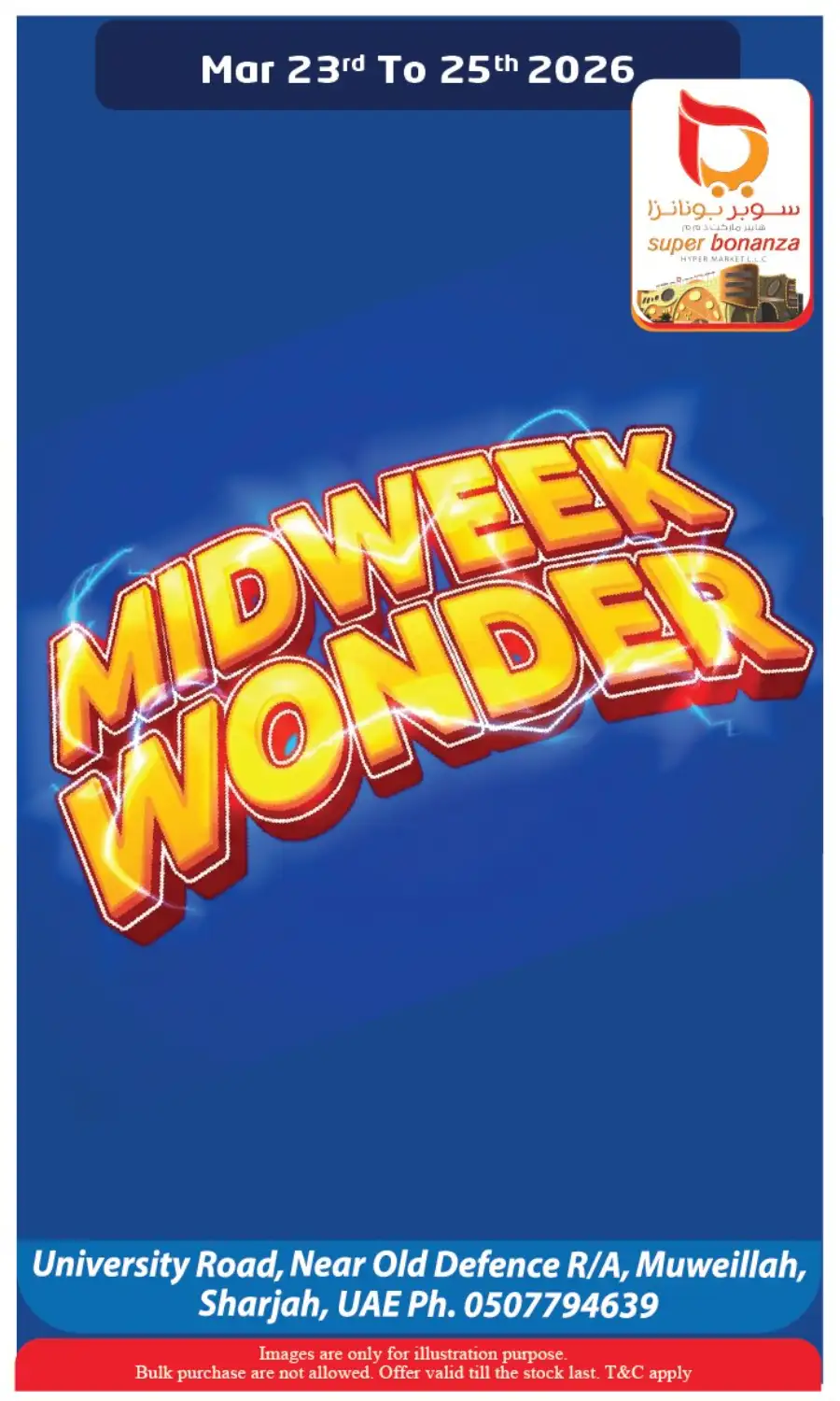 Super Bonanza Sharjah: Midweek Wonder Offers Mar 23-25 page 1