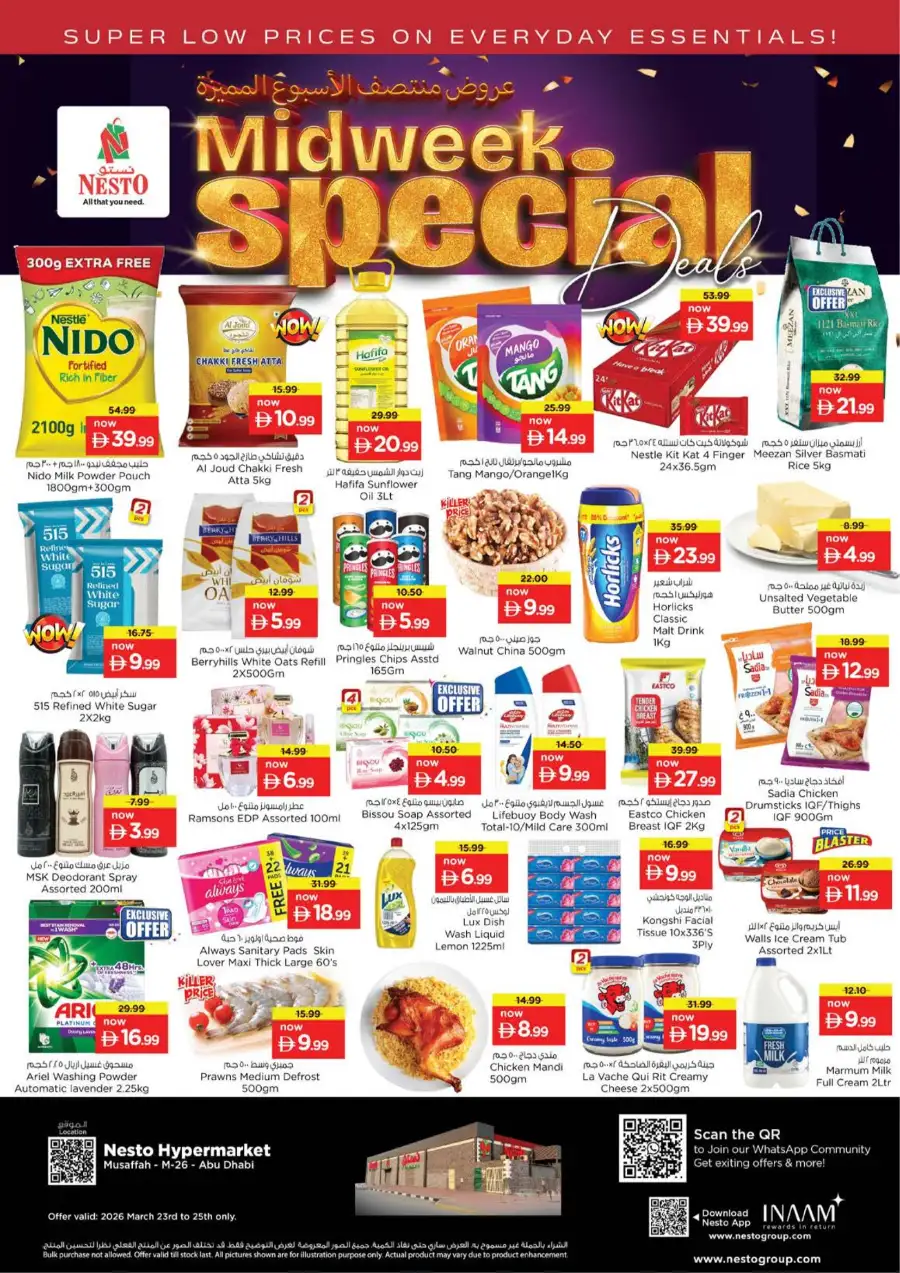 Nesto Musaffah Abu Dhabi Midweek Special Deals – Mar 23-25, 2026 page 1