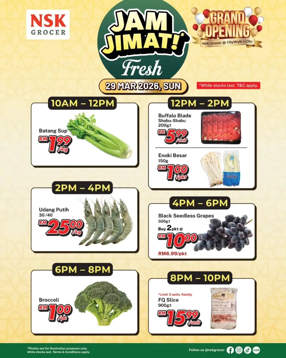 NSK Grocer i-City Grand Opening | RM1 Deals - 28 Mar page 15