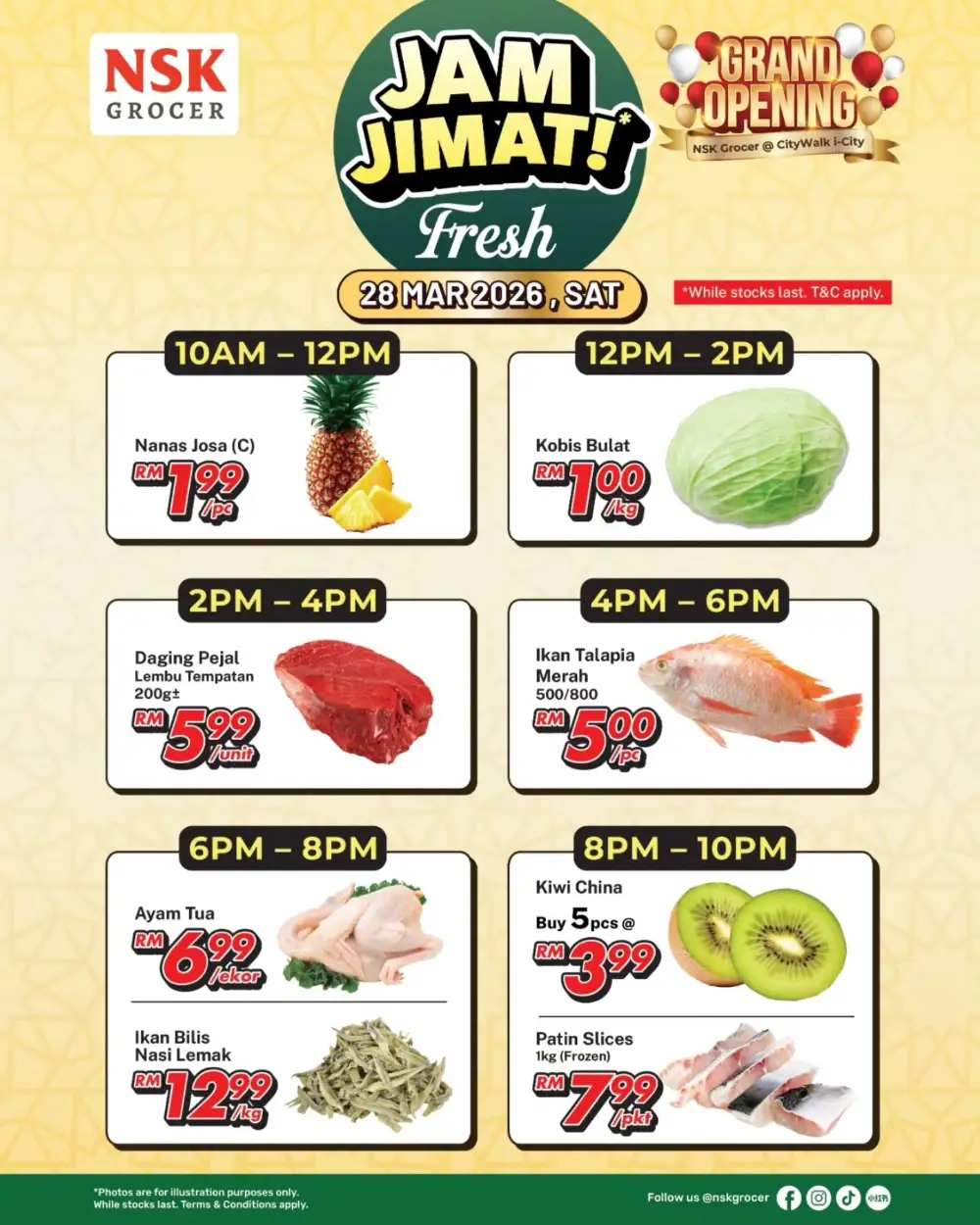 NSK Grocer i-City Grand Opening | RM1 Deals - 28 Mar page 16