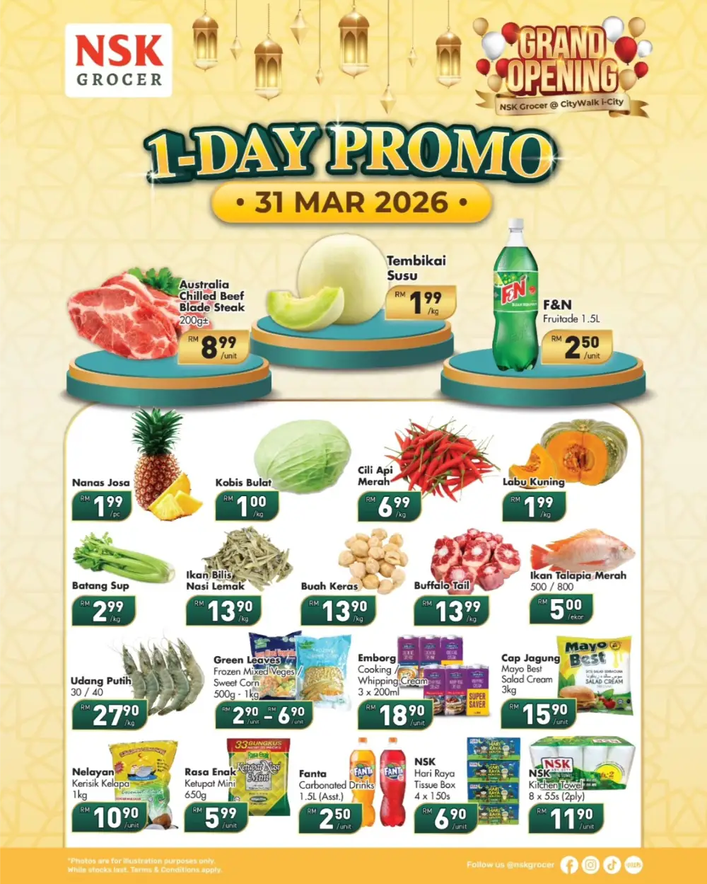 NSK Grocer i-City Grand Opening | RM1 Deals - 28 Mar page 6