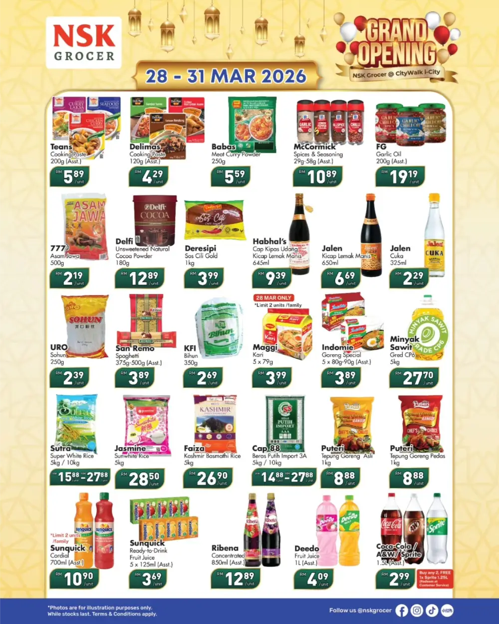 NSK Grocer i-City Grand Opening | RM1 Deals - 28 Mar page 8