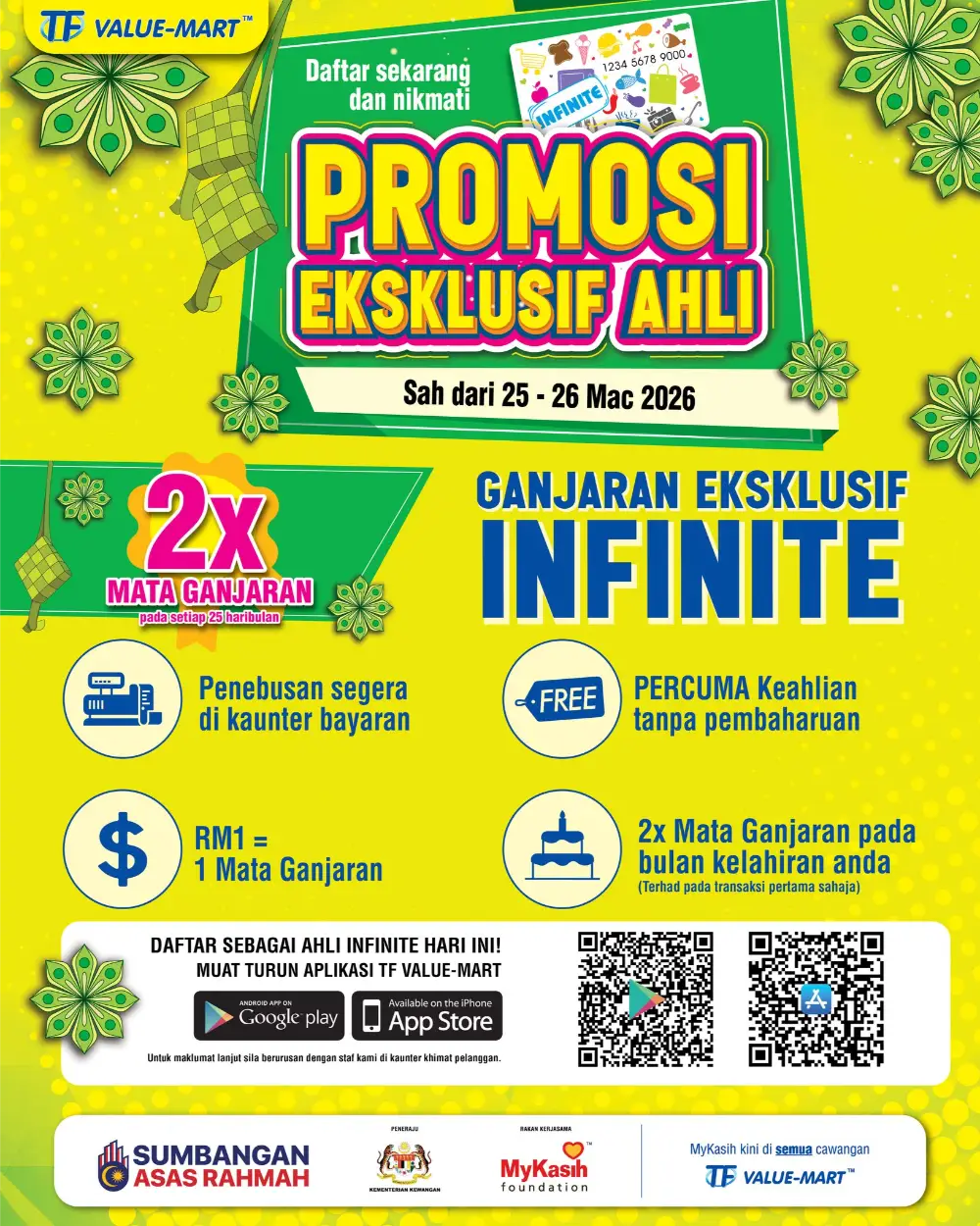 TF Value-Mart Malaysia Infinite Member Promo | Ends 26 Mar page 1