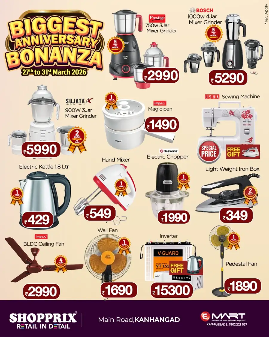 Shopprix Kanhangad Anniversary Bonanza | Ends March 31 page 8