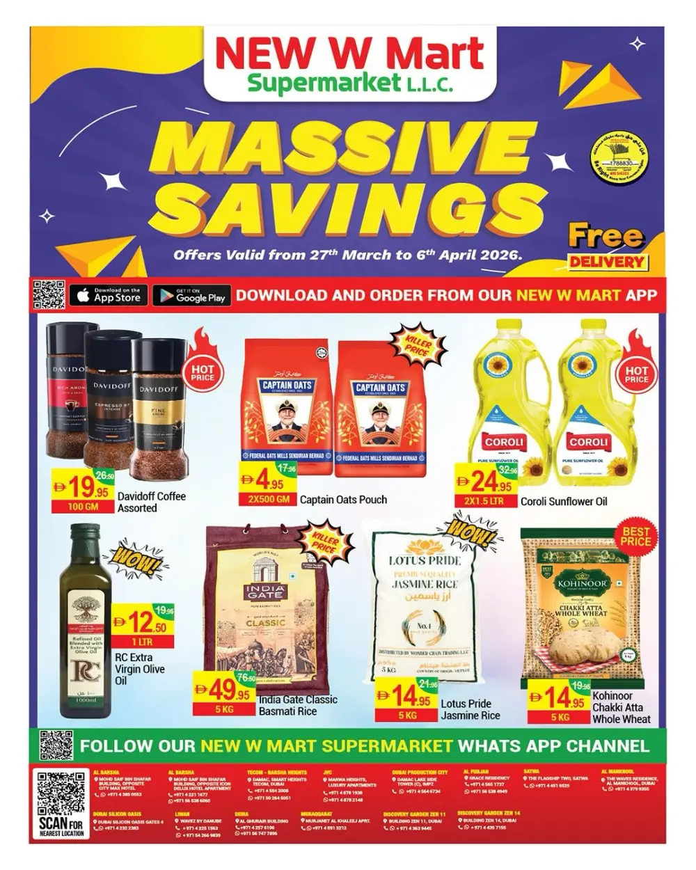 New W Mart Dubai Massive Savings | Ends 6th April page 1