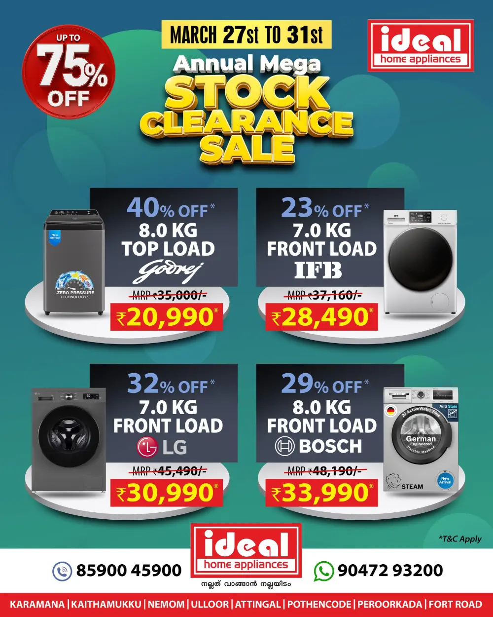 Ideal Home Appliances Karamana Sale: 75% Off | Ends Tuesday page 3