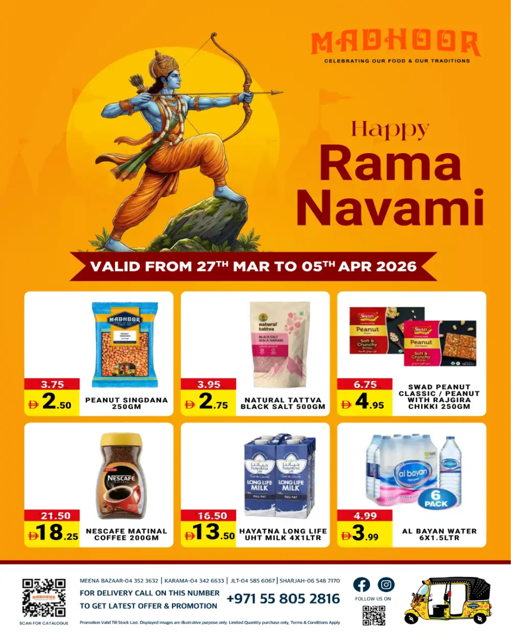 Madhoor Supermarket Dubai & Sharjah Rama Navami Deals | Ends April 05 page 1