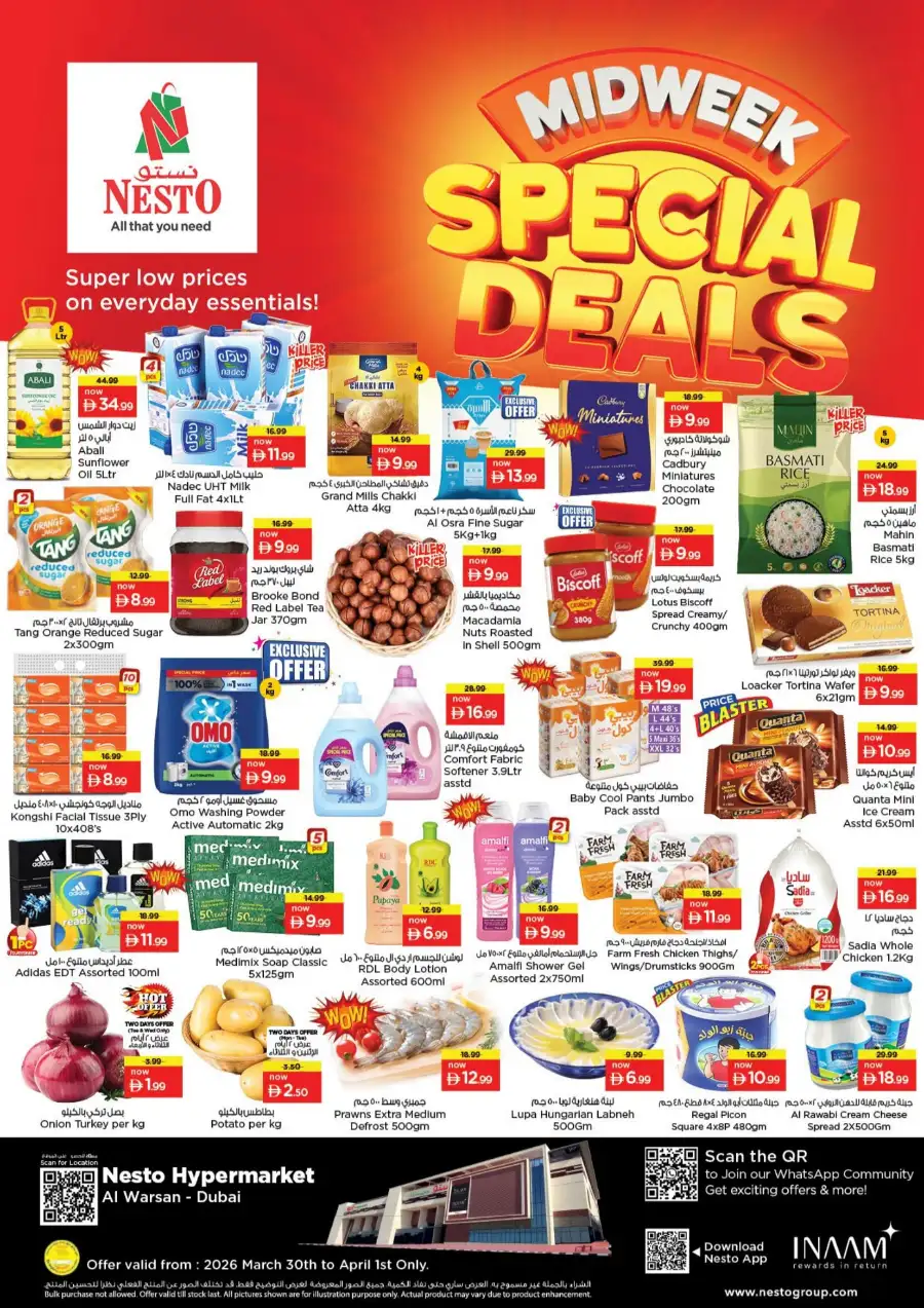 Nesto Dubai Al Warsan Midweek Special Deals | Offers Valid Mar 30 - Apr 1 page 1