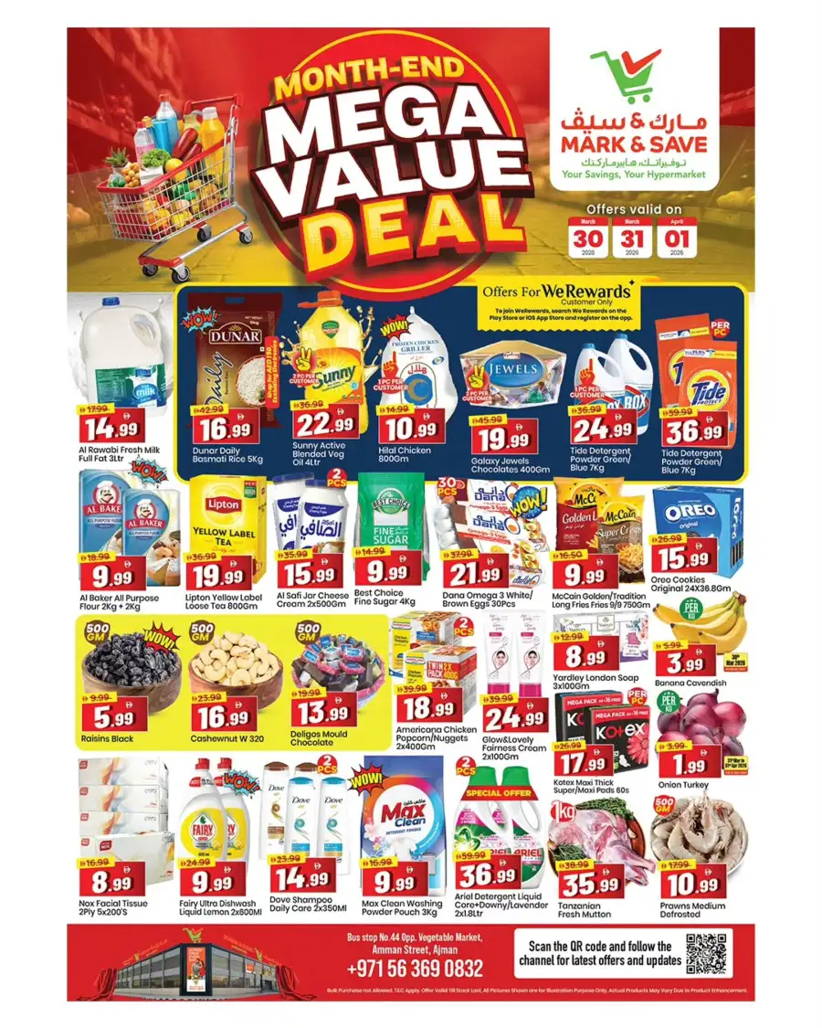 Mark & Save Ajman - Month-End Mega Value Deals March 30 - April 1 page 1