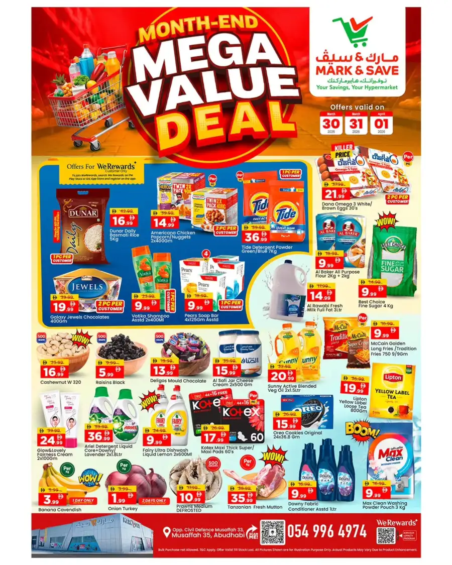 Mark & Save Musaffah | Month-End Mega Value Deal Abu Dhabi March 30 - April 01 page 1