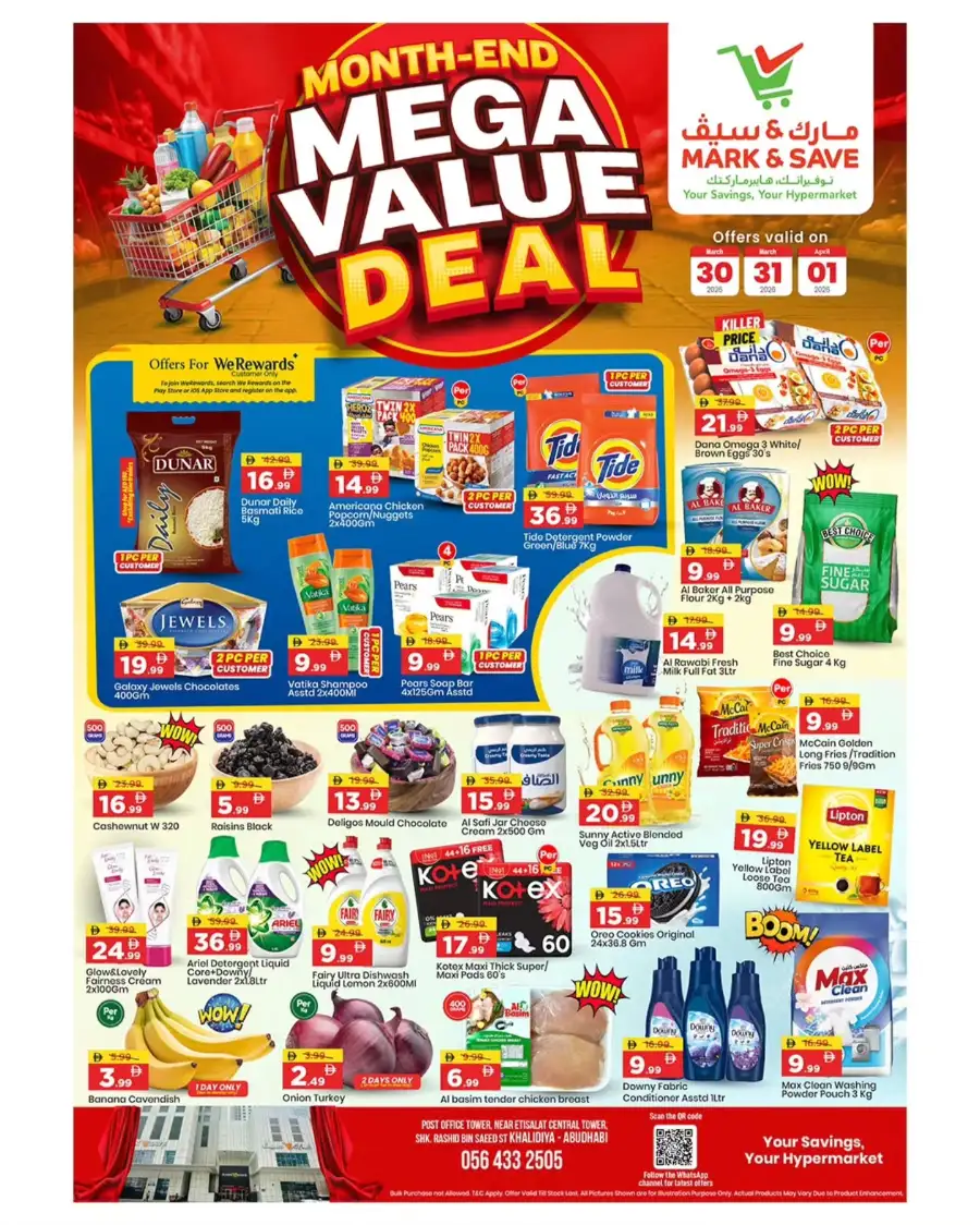 Mark & Save Abu Dhabi - Month-End Mega Value Deals March 30 - April 01 page 1
