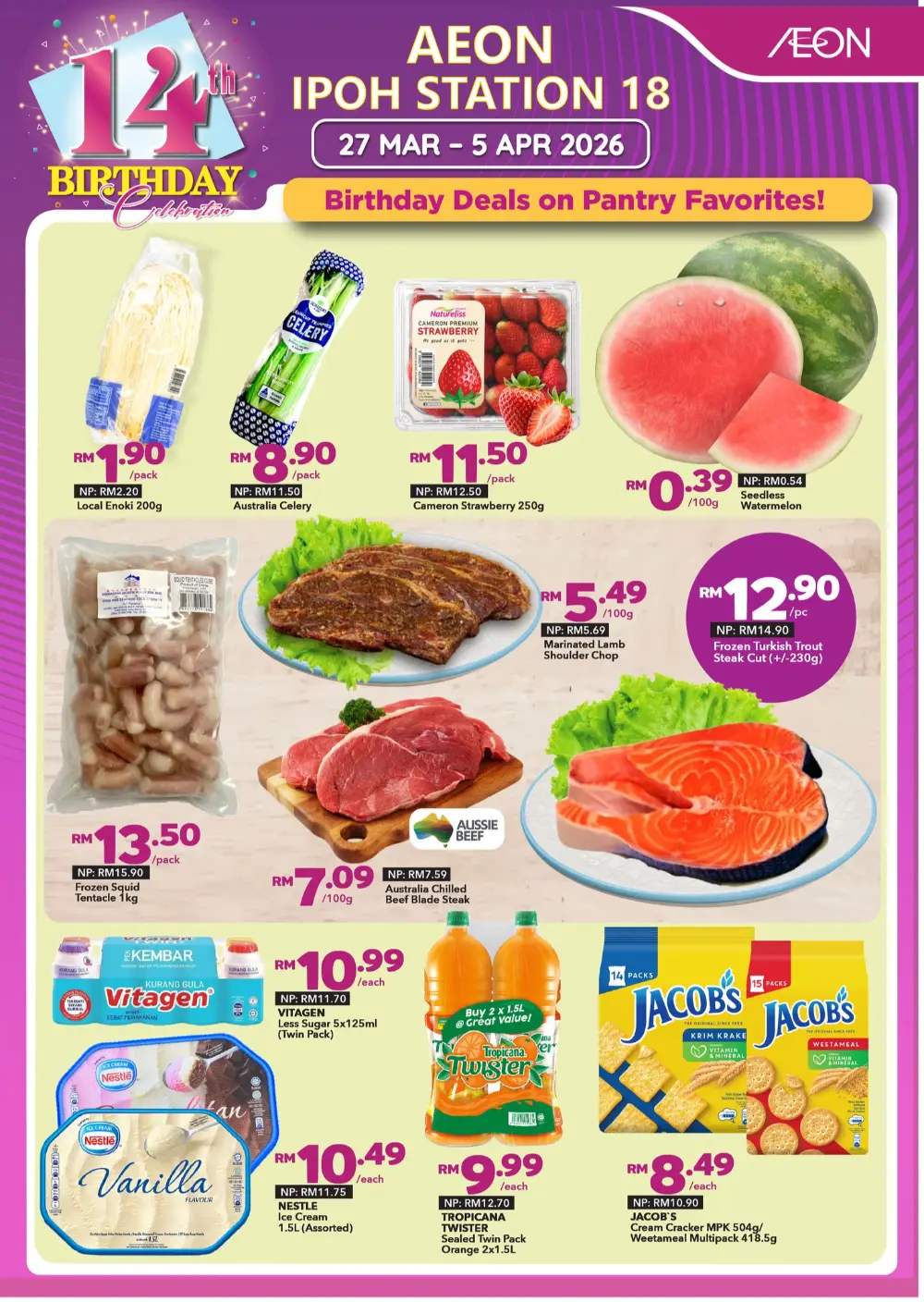 AEON Ipoh Station 18 Birthday Deals | Ends 5 Apr page 1