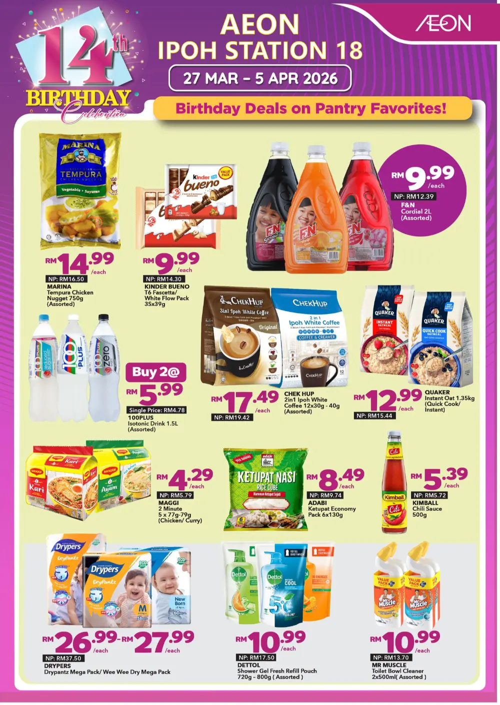 AEON Ipoh Station 18 Birthday Deals | Ends 5 Apr page 2