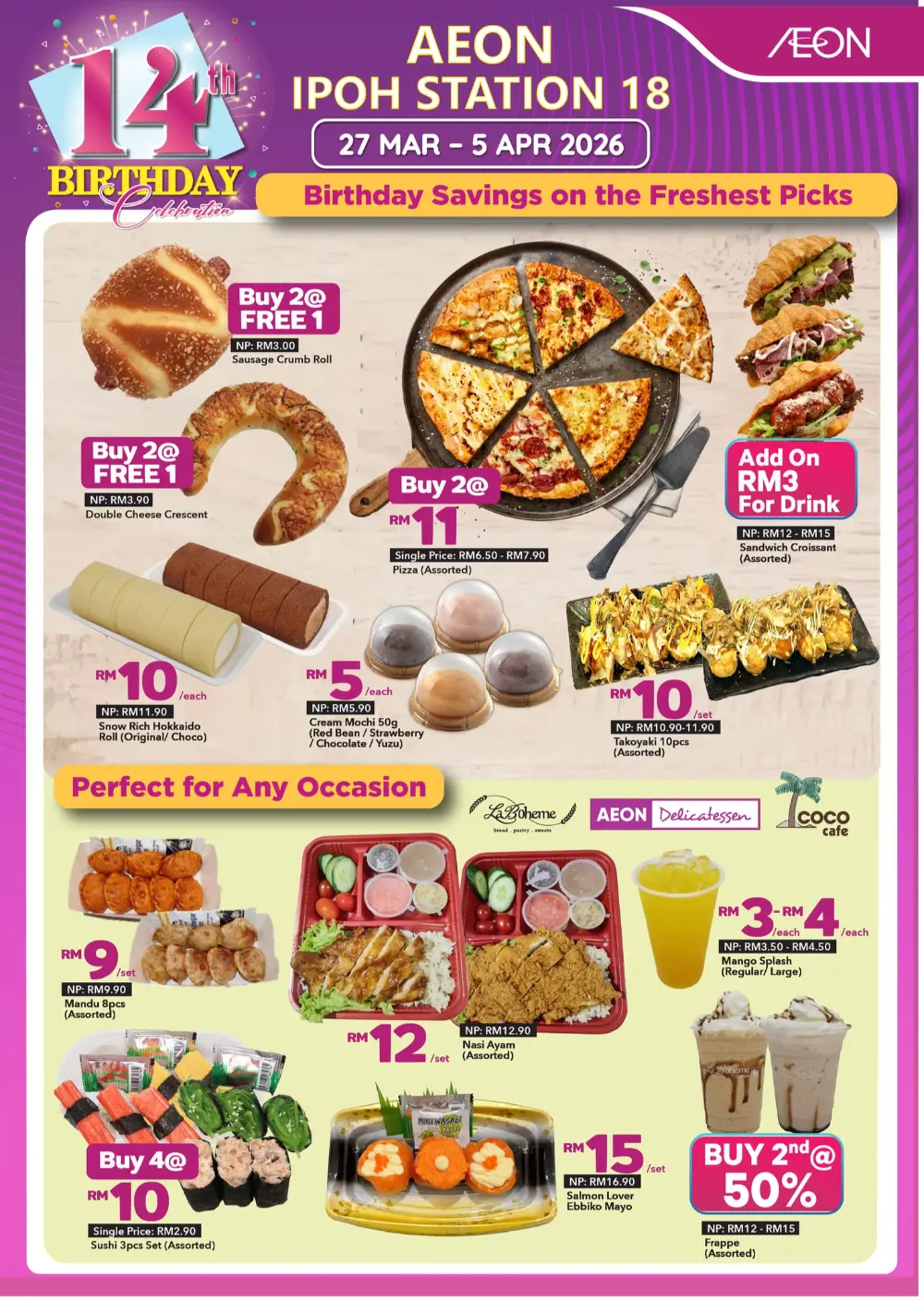 AEON Ipoh Station 18 Birthday Deals | Ends 5 Apr page 3