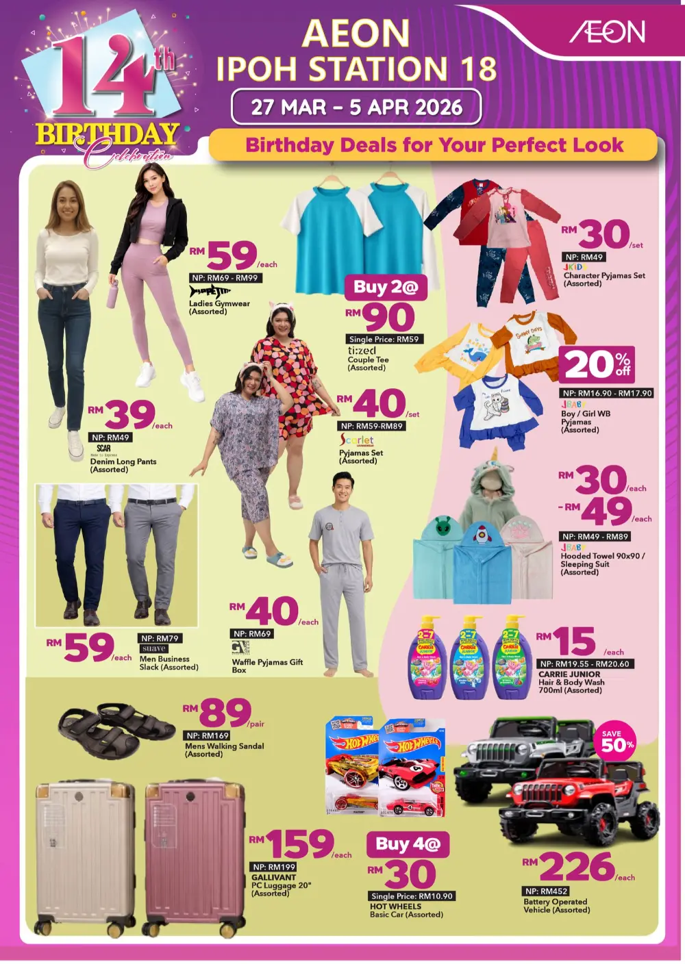 AEON Ipoh Station 18 Birthday Deals | Ends 5 Apr page 4